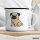 Emaille Tasse Mops Pug Comic 300ml Vintage Emaille Becher
