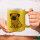 Glitzertasse Mops Pug Comic 330ml