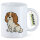 Kaffeetasse Cavalier King Charles Spaniel Cavie Comic 330ml