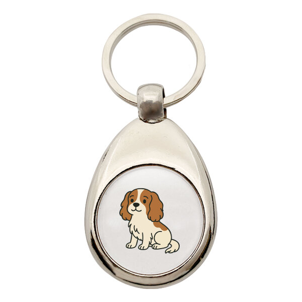 Schlüsselanhänger Cavalier King Charles Spaniel Cavie Comic Schlüsselring