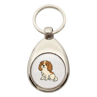 Schlüsselanhänger Cavalier King Charles Spaniel Cavie Comic Schlüsselring