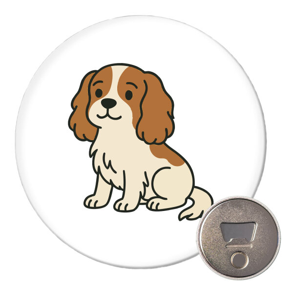 Magnet Cavalier King Charles Spaniel Cavie Comic 59mm Kühlschrankmagnet