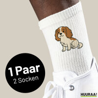 Unisex Socken Cavalier King Charles Spaniel Cavie Comic...
