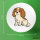 Button Cavalier King Charles Spaniel Cavie Comic rund