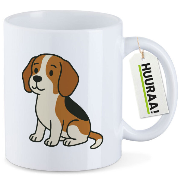 Kaffeetasse Beagle Comic Beagie 330ml
