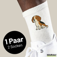 Unisex Socken Beagle Comic Beagie Baumwolle