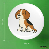 Button Beagle Comic Beagie