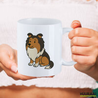 Kaffeetasse Shetland Sheepdog Comic Sheltie 330ml