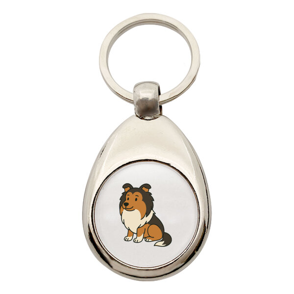Schlüsselanhänger Shetland Sheepdog Comic Sheltie