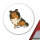 Aufkleber Shetland Sheepdog Comic Sheltie 10cm Sticker