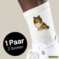 Unisex Socken Shetland Sheepdog Comic Sheltie...