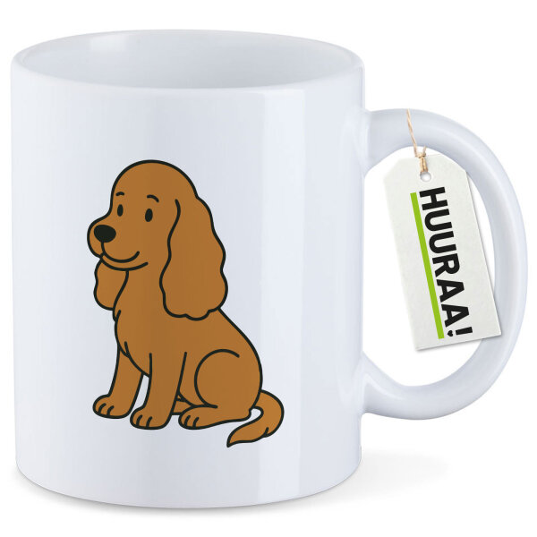 Kaffeetasse Cocker Spaniel Comic Cockie 330ml