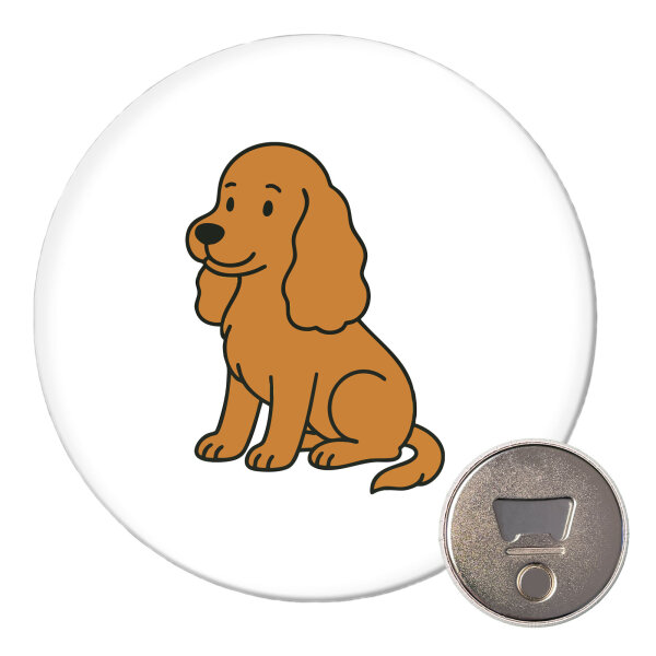 Magnet Cocker Spaniel Comic Cockie 59mm Kühlschrankmagnet