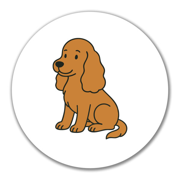 Aufkleber Cocker Spaniel Comic Cockie 10cm Sticker
