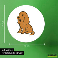 Aufkleber Cocker Spaniel Comic Cockie 10cm Sticker