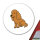 Aufkleber Cocker Spaniel Comic Cockie 10cm Sticker