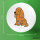 Button Cocker Spaniel Comic Cockie rund
