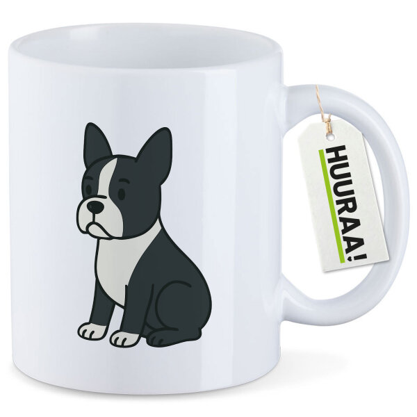 Kaffeetasse Boston Terrier Comic Bostonie 330ml