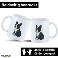Kaffeetasse Boston Terrier Comic Bostonie 330ml