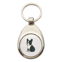Schlüsselanhänger Boston Terrier Comic Bostonie