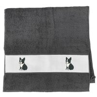 Handtuch Boston Terrier Comic Bostonie 50x100cm