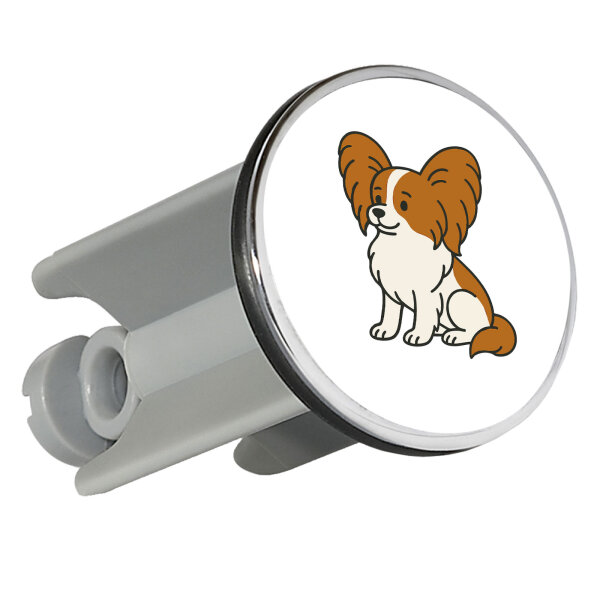 Waschbeckenstöpsel Papillon Comic Papi 4cm Abflussstopfen
