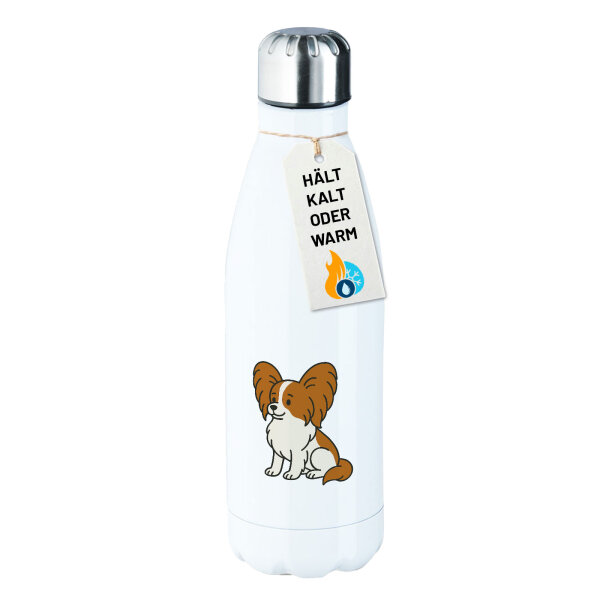 Edelstahl-Trinkflasche Papillon Comic Papi 500ml Wasserflasche