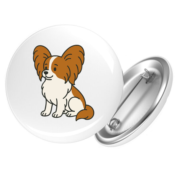 Button Papillon Comic Papi