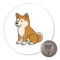 Magnet Akita Inu Comic Akita 59mm Kühlschrankmagnet