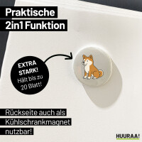 Magnet Akita Inu Comic Akita 59mm Kühlschrankmagnet