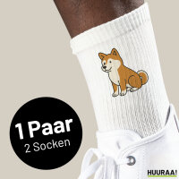 Unisex Socken Akita Inu Comic Akita Größe...