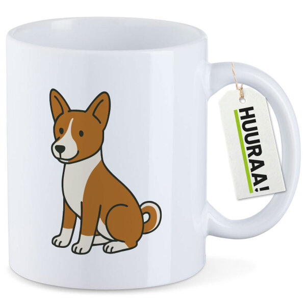 Kaffeetasse Basenji Comic Basi 330ml