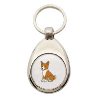 Schlüsselanhänger Basenji Comic Basi