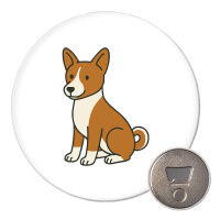 Magnet Basenji Comic Basi 59mm Kühlschrankmagnet Flaschenöffner