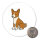 Magnet Basenji Comic Basi 59mm Kühlschrankmagnet Flaschenöffner