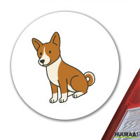 Aufkleber Basenji Comic Basi 10cm Sticker