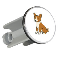 Waschbeckenstöpsel Basenji Comic Basi 4cm