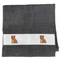 Handtuch Staffordshire Bullterrier Comic Staffi 50x100cm