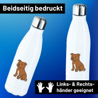 Edelstahl-Trinkflasche Staffordshire Bullterrier Comic...