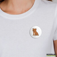 Button Staffordshire Bullterrier Comic Staffi rund