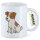Kaffeetasse Jack Russell Terrier Comic Jacky 330ml