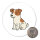 Magnet Jack Russell Terrier Comic Jacky 59mm Kühlschrankmagnet Flaschenöffner