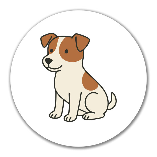 Aufkleber Jack Russell Terrier Comic Jacky 10cm Sticker
