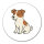 Aufkleber Jack Russell Terrier Comic Jacky 10cm Sticker