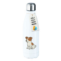 Edelstahl-Trinkflasche Jack Russell Terrier Comic Jacky...