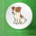 Button Jack Russell Terrier Comic Jacky