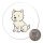 Magnet West Highland White Terrier Comic Westie 59mm Kühlschrankmagnet Flaschenöffner