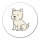 Aufkleber West Highland White Terrier Comic Westie 10cm Sticker