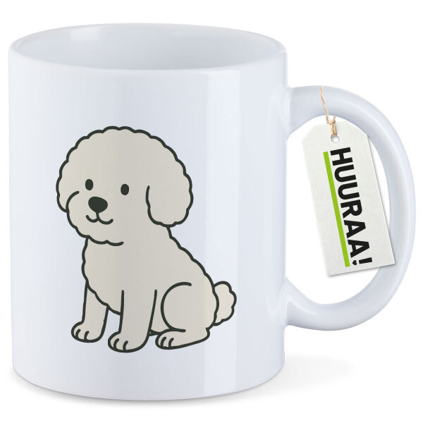 Kaffeetasse Bichon Frisé Comic Bichie 330ml