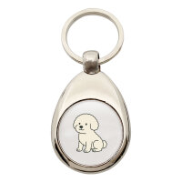 Schlüsselanhänger Bichon Frisé Comic Bichie